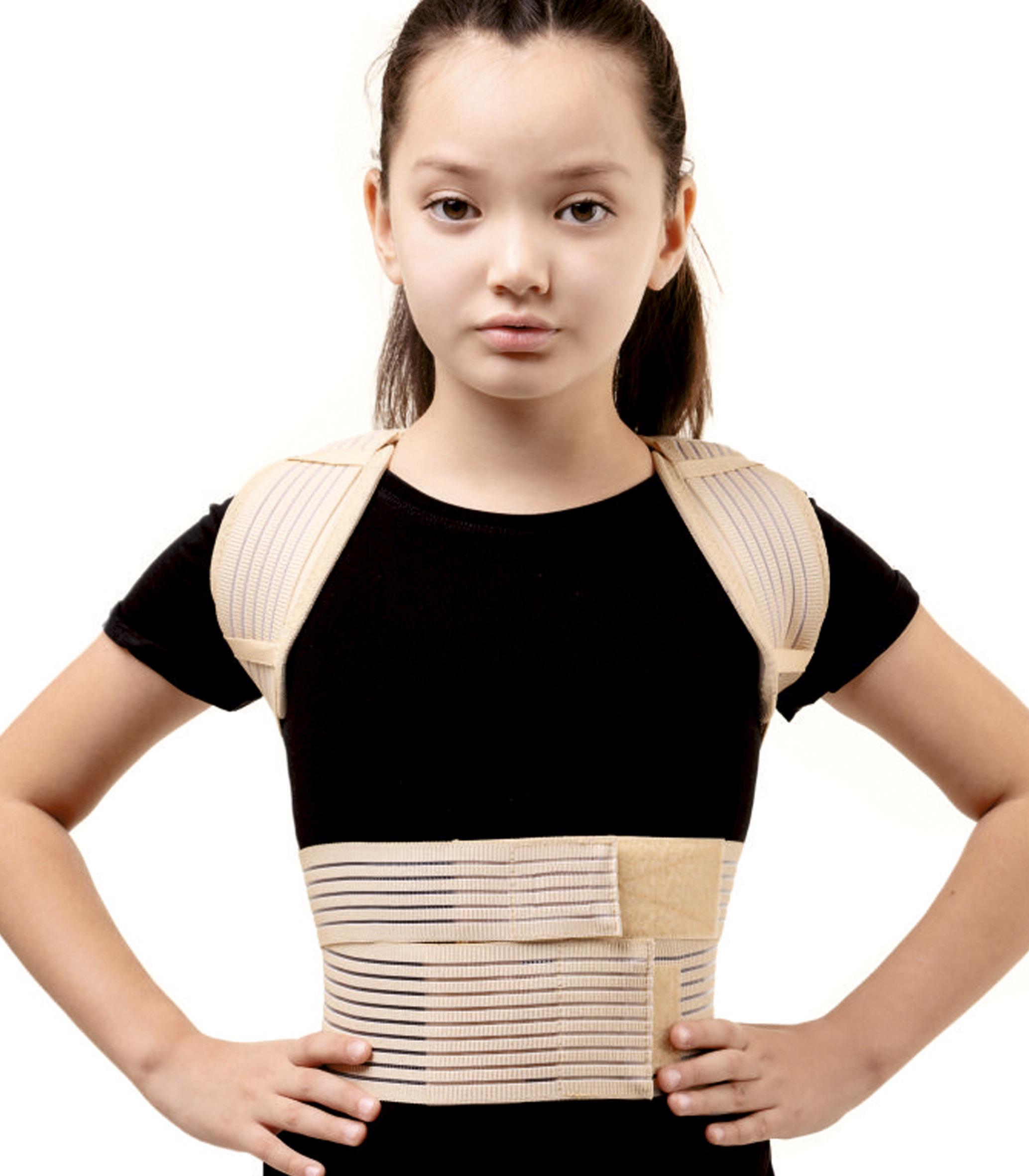 Корректор осанки детский, с рёбрами жесткости