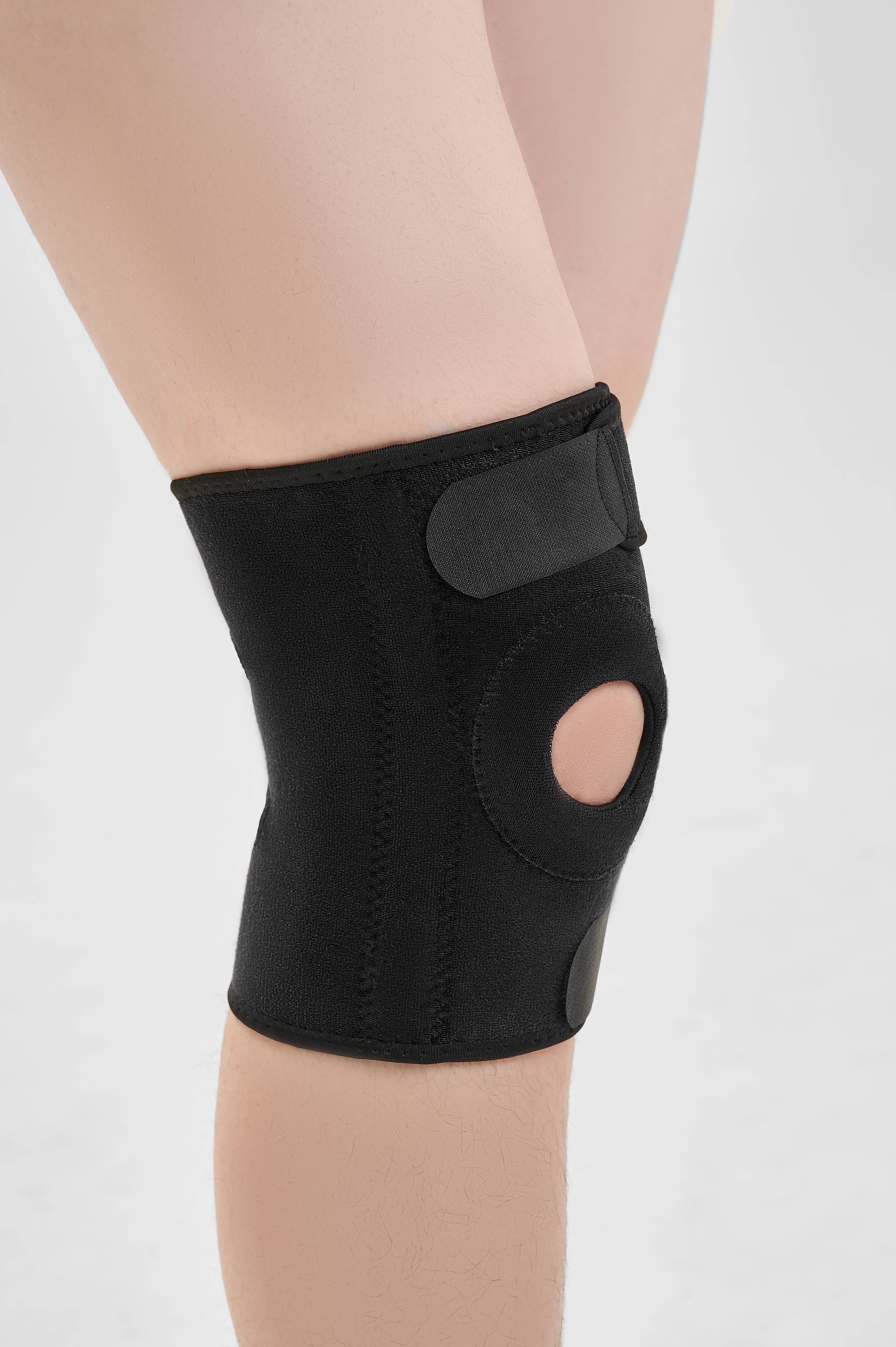 Повязка медицинская из неопрена для фиксации коленного сустава , с пружинными вставками